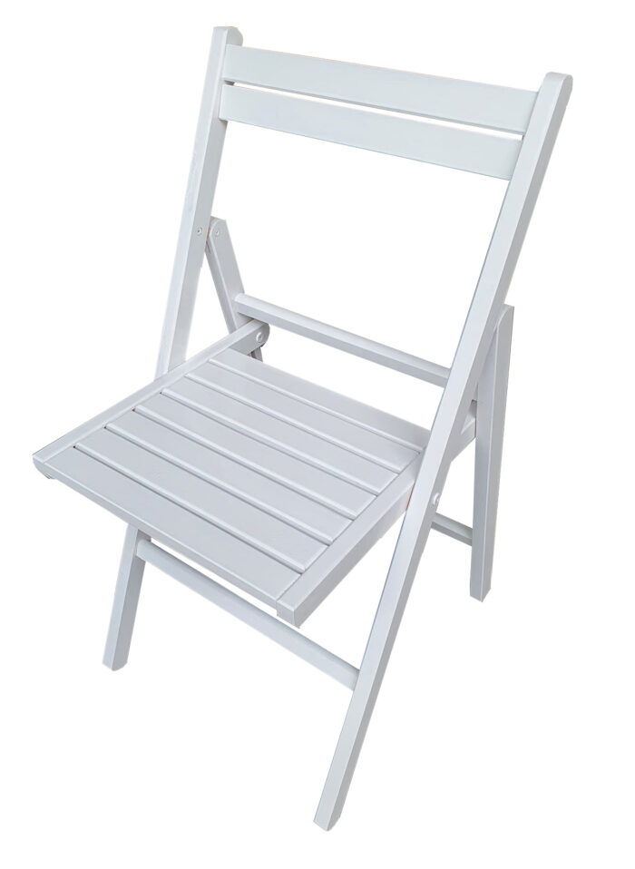 Bistro witte houten trouwstoel weddingchair Wit